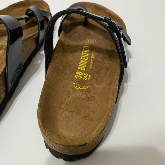 Birkenstock Mayari Sandals Patent Black Size 38 - Picture 4 of 10